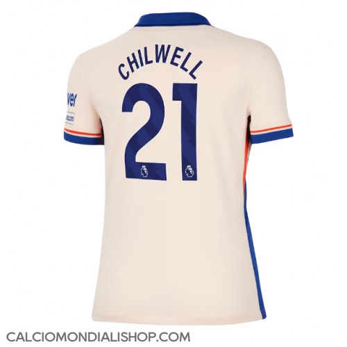 Maglie da calcio Chelsea Ben Chilwell #21 Seconda Maglia Femminile 2024-25 Manica Corta